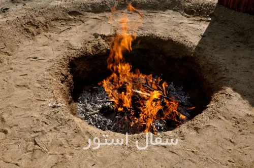 آموزش پخت سفال در آتش روباز آموزش پخت سفال در آتش روباز به روش سنتی