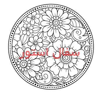 طرح گل و مرغ روی سفال